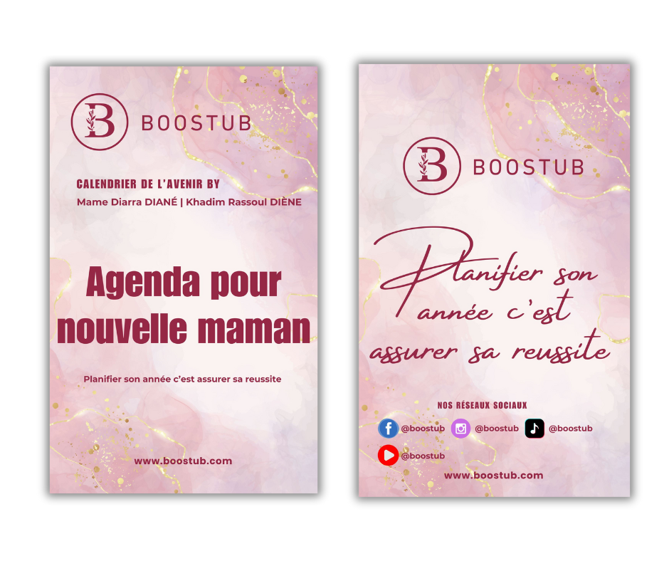 Agenda annuelle pour nouvelle maman